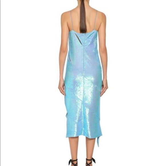 Off-White c/o Virgil Abloh
Women's Blue Sequined Cut Out Midi Dress 🍄 - Picture 8 of 13